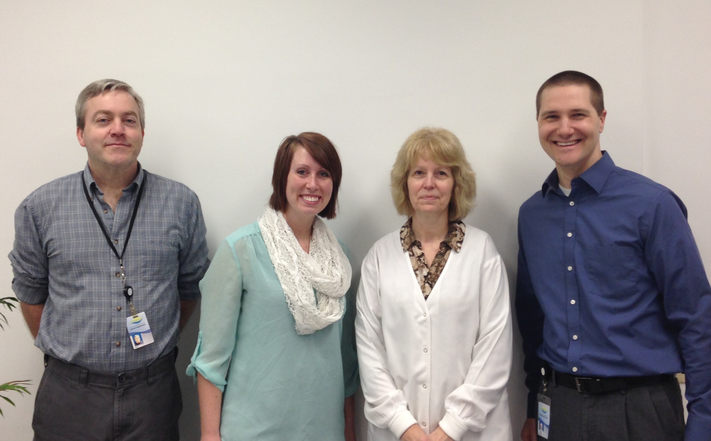 Eau Claire City-County team. From left to right: Ted Johnson, Savannah Bergman, Sue Arndt and Shane Sanderson