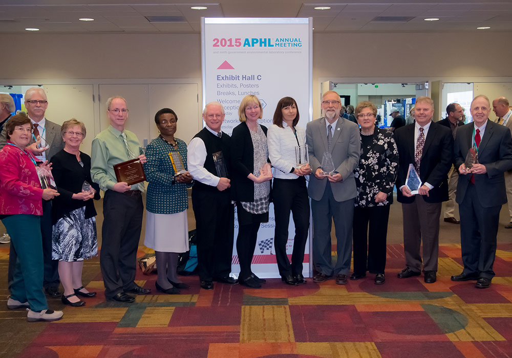 Photo of All 2014 APHL Award Winners at APHL Annual Meeting in Little Rock, Arkansas